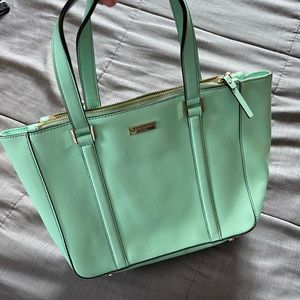 Mint kate spade hand bag